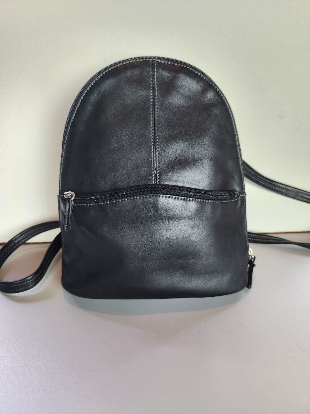 Tignanello Mini Backpack - Black Leather